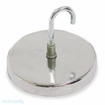 GRAINGER APPROVED Single Point Hook Ceramic Chrome 20 lb., 6YA67