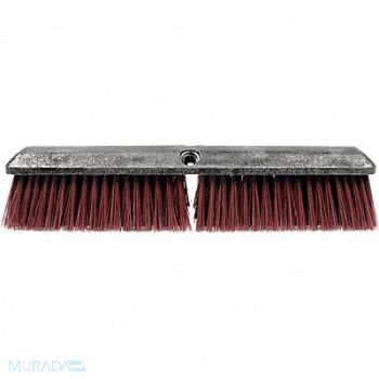 TOUGH GUY Floor Brush Head Threaded 24 Sweep Face, 6YTC6