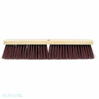 TOUGH GUY Floor Brush Head Threaded 24 Sweep Face, 6YTC9