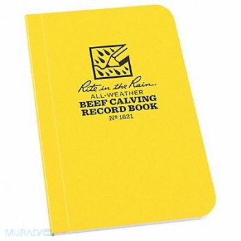 RITE IN THE RAIN All Weather Beef Calving Record Book, 6ZCK5