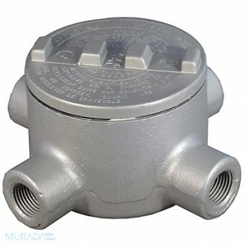 APPLETON ELECTRIC Conduit Outlet Body Alum Trd Sz 3/4in, 6ZED6