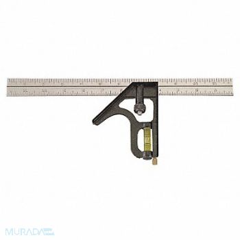 JOHNSON Combination Square 12 In Zinc Steel Head, 6ZTN9