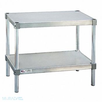 NEW AGE Fixed Work Table Aluminum 20 W 20 D, 6ZUE9