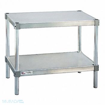 NEW AGE Fixed Work Table Aluminum 20 W 20 D, 6ZUD7