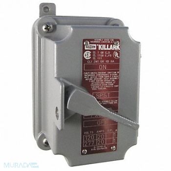 HUBBELL KILLARK Manual Motor Switch HazLoc 600V 2 Pole, 6ZUN2