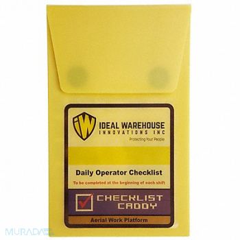 IDEAL WAREHOUSE INNOVATIONS INC. Replacement Checklist Book 7 1/4 dia PK5, 794LJ5