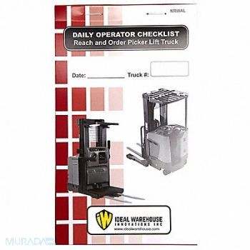 IDEAL WAREHOUSE INNOVATIONS INC. Replacement Checklist Book 7 1/4 dia PK5, 794LK4