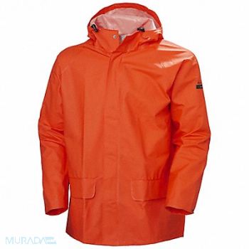 HELLY HANSEN Rain Jacket PVC/Polyester Orange 4XL, 21XY48