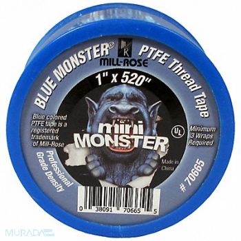 BLUE MONSTER Thread Sealant Tape 1 in Blue 520 in, 800K16