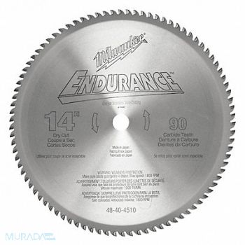 MILWAUKEE Circular Saw Blade 14 Dia, 706W88