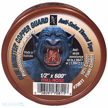 BLUE MONSTER Anti-Seize Tape 1/2 in Copper 600 in, 800K22