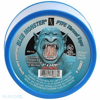 BLUE MONSTER Thread Sealant Tape 1 in Blue 1 429 in, 800K18