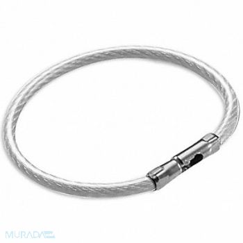 LUCKY LINE PRODUCTS Flex-O-Loc Key Ring Clear PK5, 3HJV2