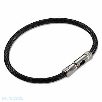 LUCKY LINE PRODUCTS Flex-O-Loc Key Ring Black PK5, 3HJV3