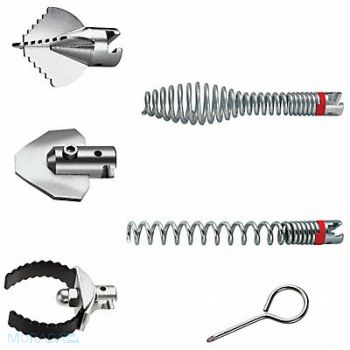 ROTHENBERGER Drain Cleaning Set 2 Augers 3 Cutters, 60PZ16