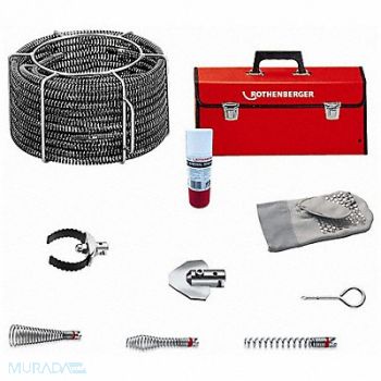 ROTHENBERGER Drain Cleaning Set 3 Augers 2 Cutters, 60PZ17