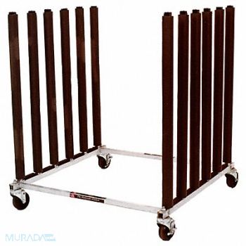 KEYSCO TOOLS Mobile Bulk Rack Silver Steel, 46D255