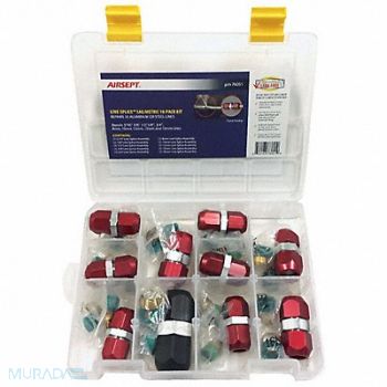 AIRSEPT Line Splice Straight SAE-Metric 10 Pack, 24EM92