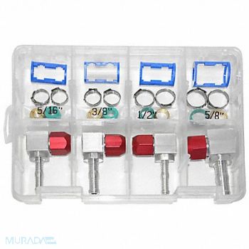 AIRSEPT A/C Line 90 Deg Repair Kit SAE 28 pcs., 34NK84