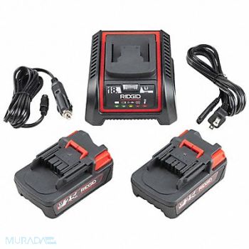 RIDGID Battery and Charger Kit 18V DC 3.7 lb, 780AX1