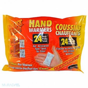 HEAT FACTORY Hand Warmers 3 1/2 in L 2 1/2 in W, 780TG2