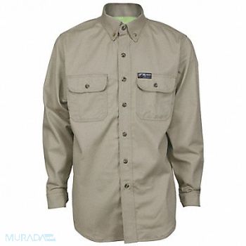 SUMMIT BREEZE FR Long Sleeve Shirt Tan 4XL Regular, 781GU1