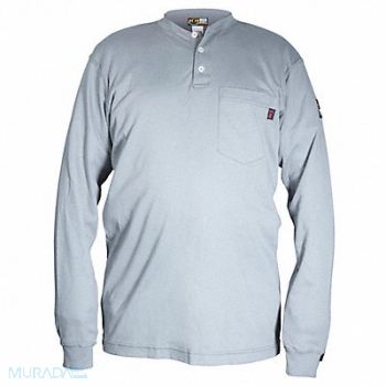 MCR SAFETY K3895 FR Long Sleeve Shirt Gray 5XL Regular, 781H07