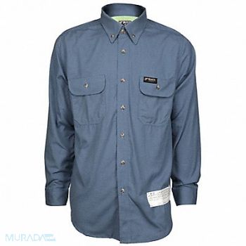 SUMMIT BREEZE FR L Sleeve Shirt M Blue 5XL Tall, 781H70