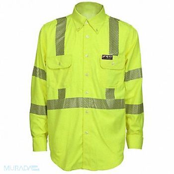SUMMIT BREEZE FR L Sleeve Shirt Fl Lime S Regular, 781H75