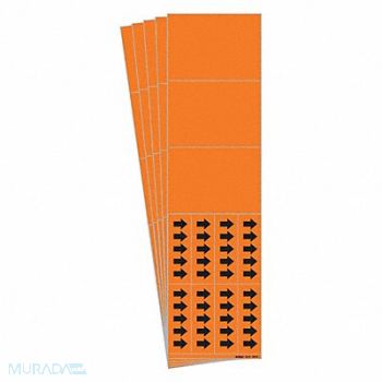 BRADY Pipe Marker Self-Sticking Vinyl PK5, 782F38