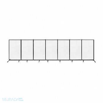 SCREENFLEX Panel clear room divider, 782KN9