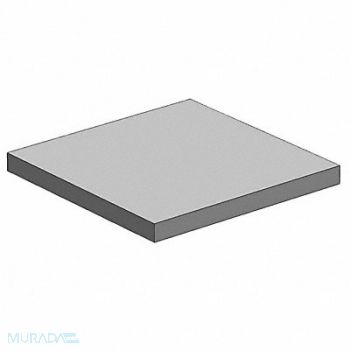 GRAINGER APPROVED Plate Stock Aluminum 2 1/2 in Over. W, 782RN9