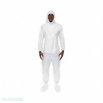 INTERNATIONAL ENVIROGUARD Sterile Coverall White XL PK25, 782T48