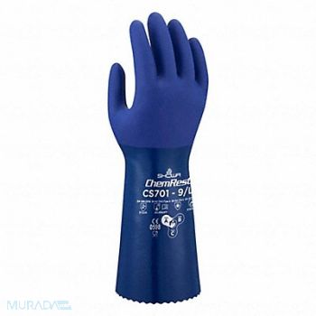 SHOWA Glove Chemical Resistat Seamless Knit PR, 783A95