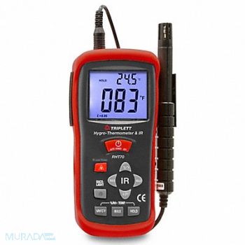 TRIPLETT Hygro Thermometer with Remote Probe/IR, 783AN1