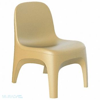 Crew Armless Chair Floor Mount Sand, 783EN8