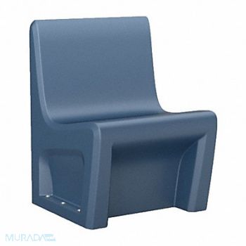 SENTINEL Armless Chair Floor Mount Blue w/Door, 783EW4