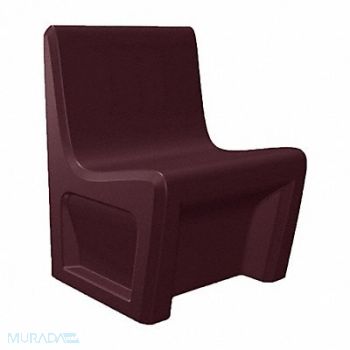 SENTINEL Armless Chair Floor Mount Burgundy, 783EW6