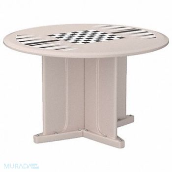 ENDURANCE Table 48 Round Stone Gray Game Top, 783F26