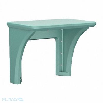 Endurance Desk Plastic Wall Mount Aqua, 783F69