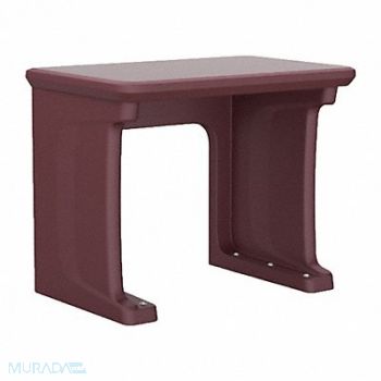 ENDURANCE Standing Desk Plastic Burgundy, 783F73