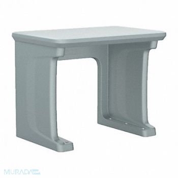 ENDURANCE Floor Mount/Standing Desk Plastic Gray, 783F74