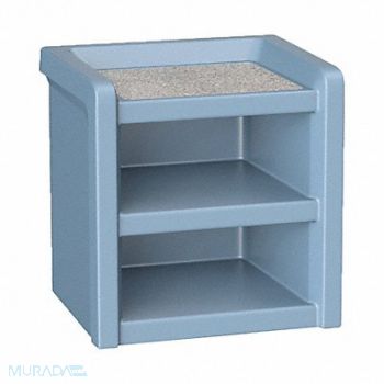 ENDURANCE Night Stand Plastic Blue Gray, 783FC3