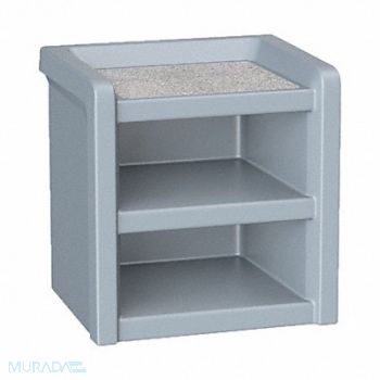 ENDURANCE Night Stand Plastic Laminate Top Gray, 783FC6