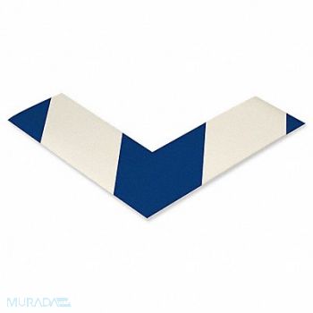 MIGHTY LINE K3729 Floor marking Blue/White 2inx6in L PK100, 783G95
