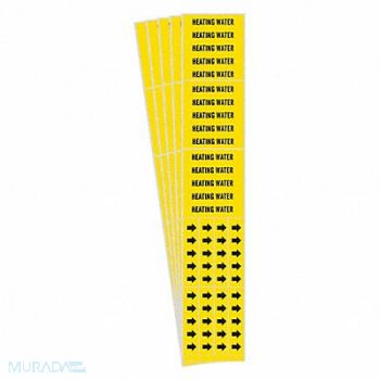 BRADY Pipe Marker Adhesive 2-1/4 H 2-3/4 W PK5, 783HD7