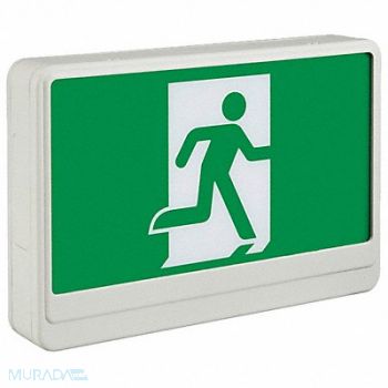 BIG BEAM Exit Sign LED Green Letter Color 2 Faces, 783HP3