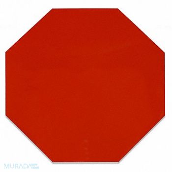 MIGHTY LINE Floor Tape Red 9.5inx9.5in Octagon PK20, 783HU3