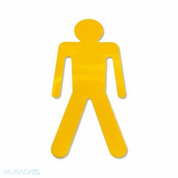 MIGHTY LINE Floor Tape Yellow 6 inx10 in Ped PK20, 783HU4