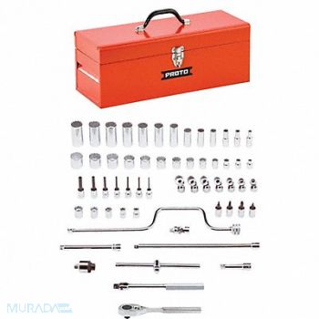 PROTO Socket Bit Set (58) Pieces 3/8 in Drive, 783RZ7